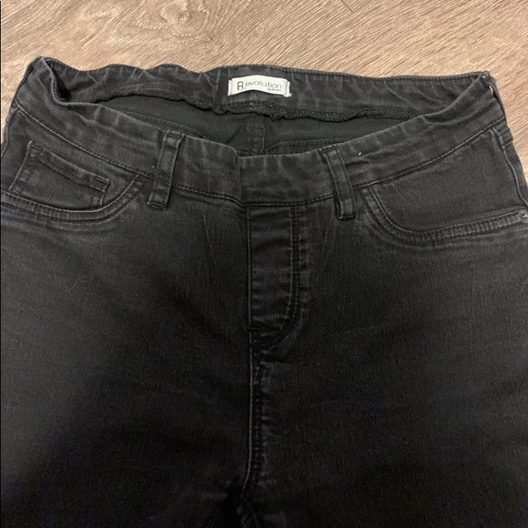 Revolution by Ricki’s Black Wash Jeggings - Picture 2 of 3